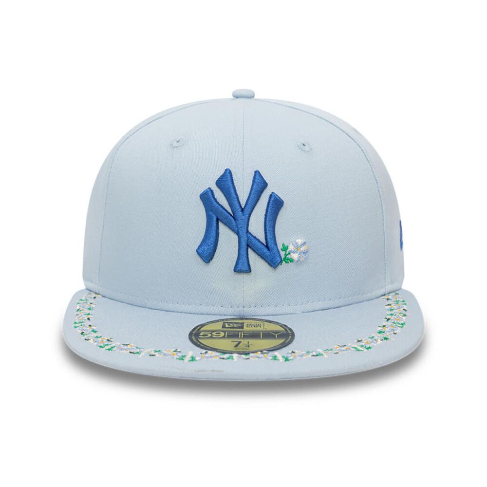 Gorra 59fifty New York Yankees Mlb Floral Border Pastel Blue image number 2.0